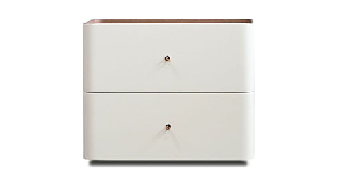 Sumu Side Table by Mobital, showing front view of sumu side table.