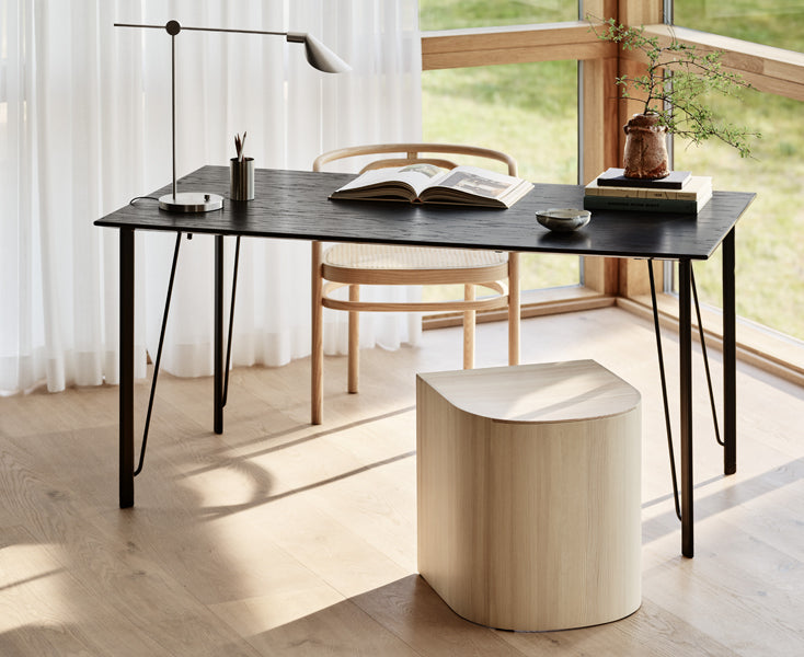 Taburet Stool/Side Table by Fritz Hansen, showing taburet stool/side table in live shot.
