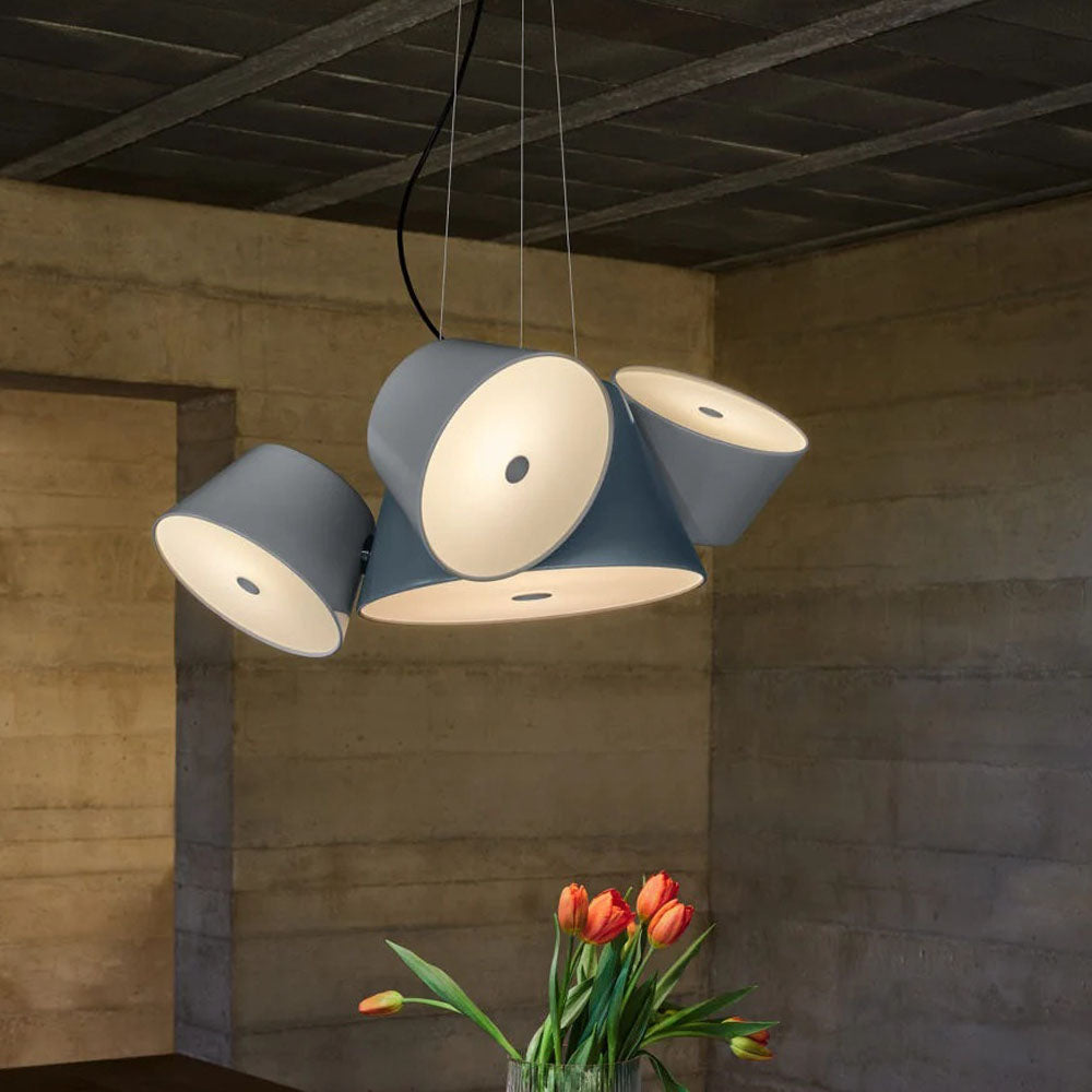 Tam Tam 3 Pendant Lamp by Marset, showing tam tam 3 pendant lamp in live shot.