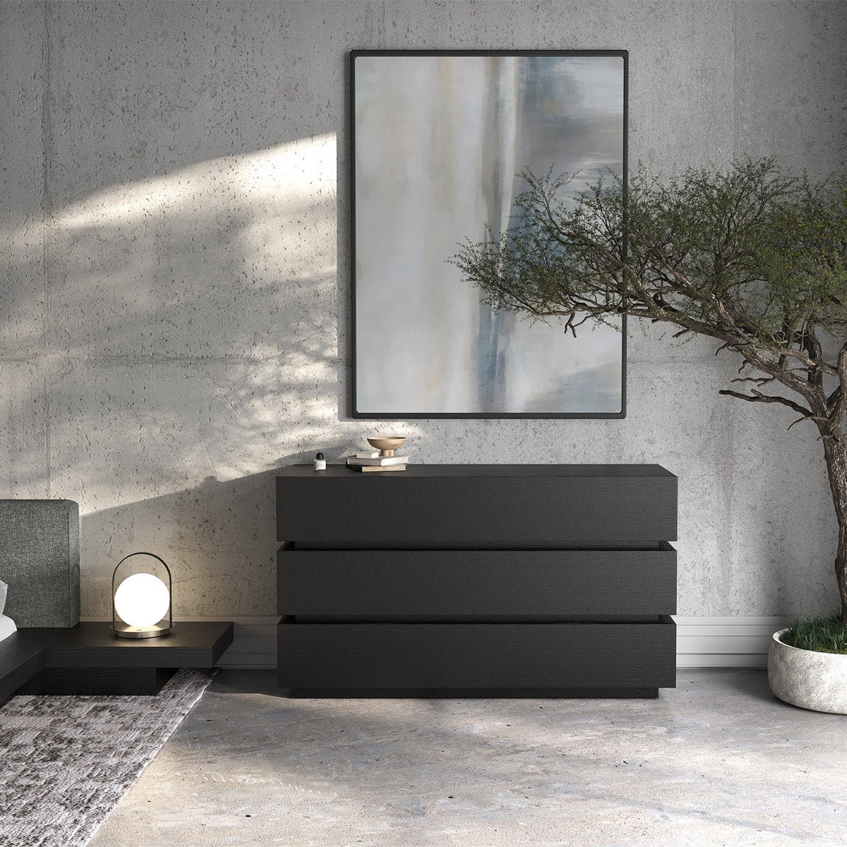 Tarian Dresser by Viesso, showing tarian dresser in live shot.
