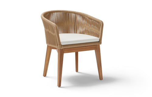 Khai Armchair by Point - Nougat rope, Fabric G1.