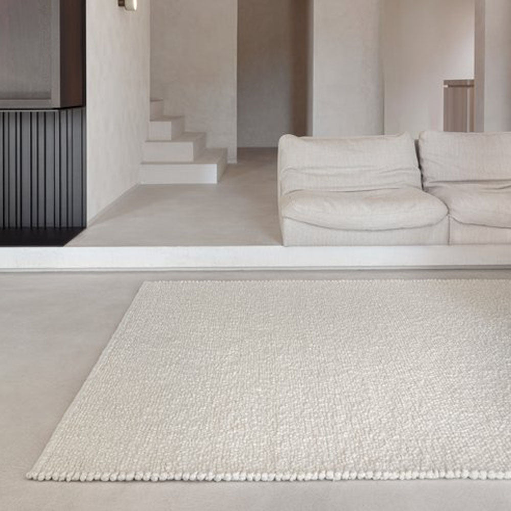 Tedi Hand Woven Rug by Ligne Pure, showing tedi hand woven rug in live shot.
