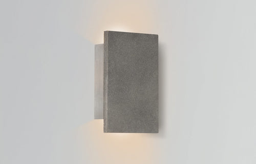 Tersus Concrete Outdoor LED Sconce by Cerno - Black Concrete.
