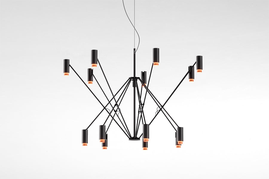 The W Pendant by Marset, showing the w pendant in studio shot.