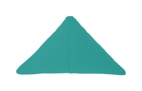 Round/Triangle/Arc Throw Pillow by Bend - Triangle, Teal Sunbrella.