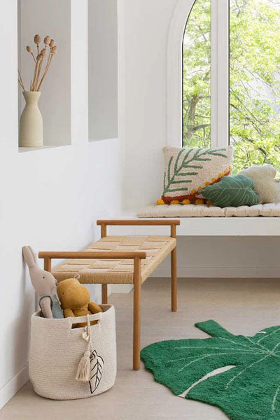 Plants Cushion by Lorena Canals, showing plants cushion in live shot.