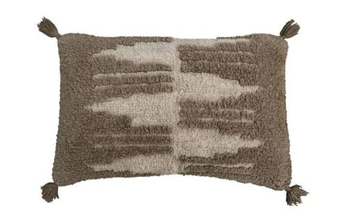 Nomade Zagros Cushion by Lorena Canals - Brown-Seashell.