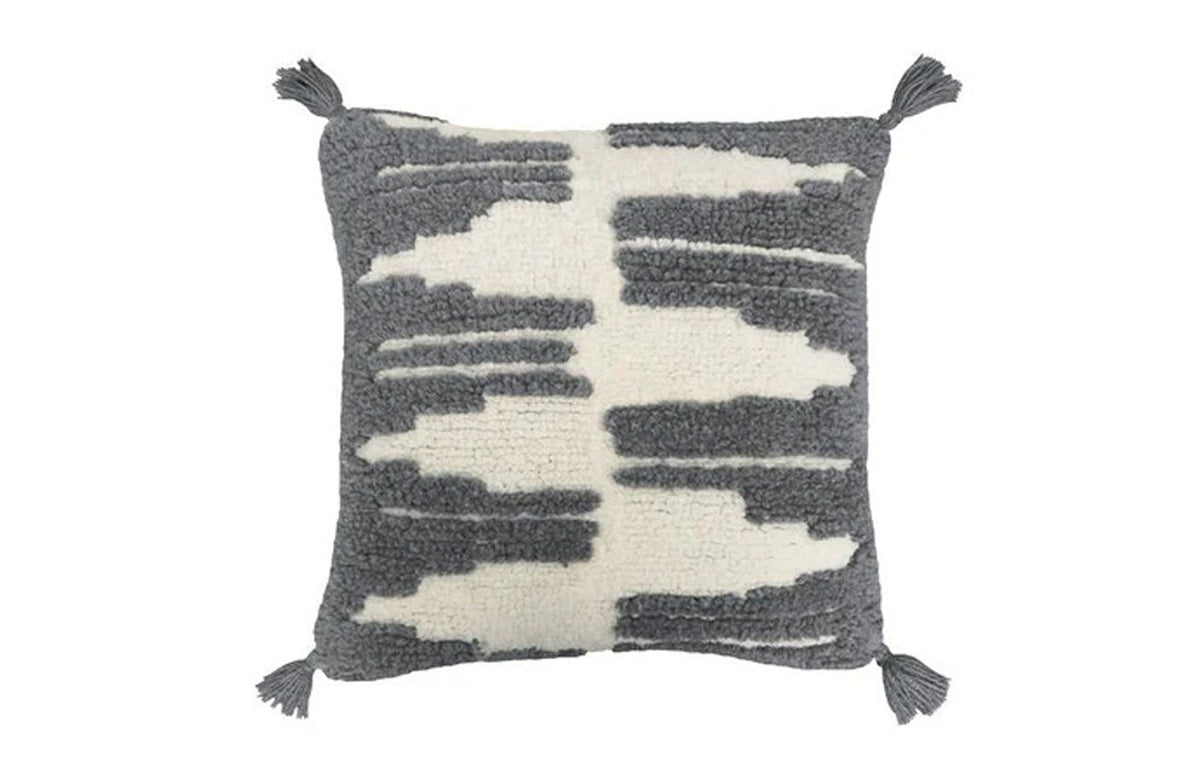 Nomade Zagros Cushion by Lorena Canals - Charcoal-Natural.