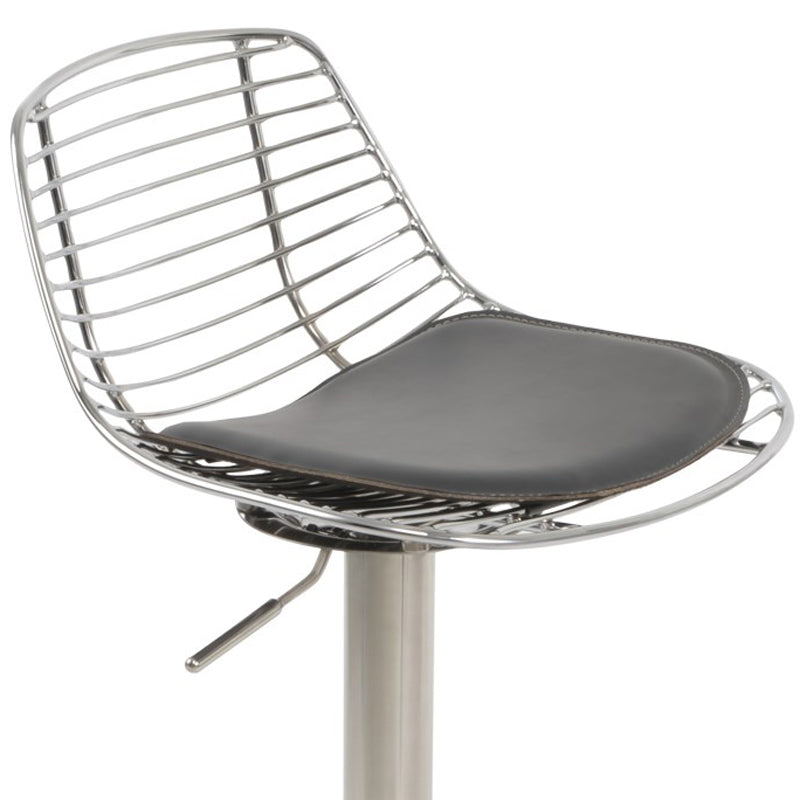Tiger Mini Piston Stool by SohoConcept, showing closeup view of tiger mini piston stool