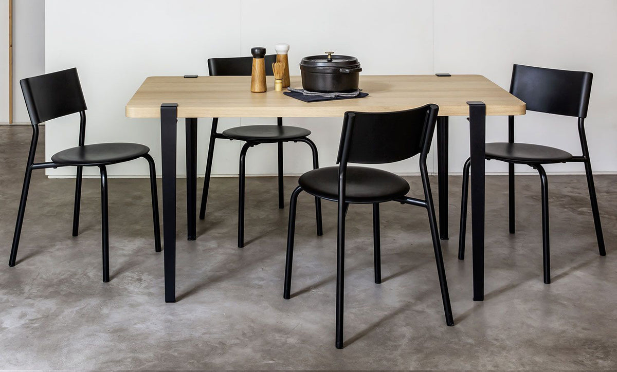 Tiptoe Dining Table by TipToe, showing tiptoe dining table in live shot.