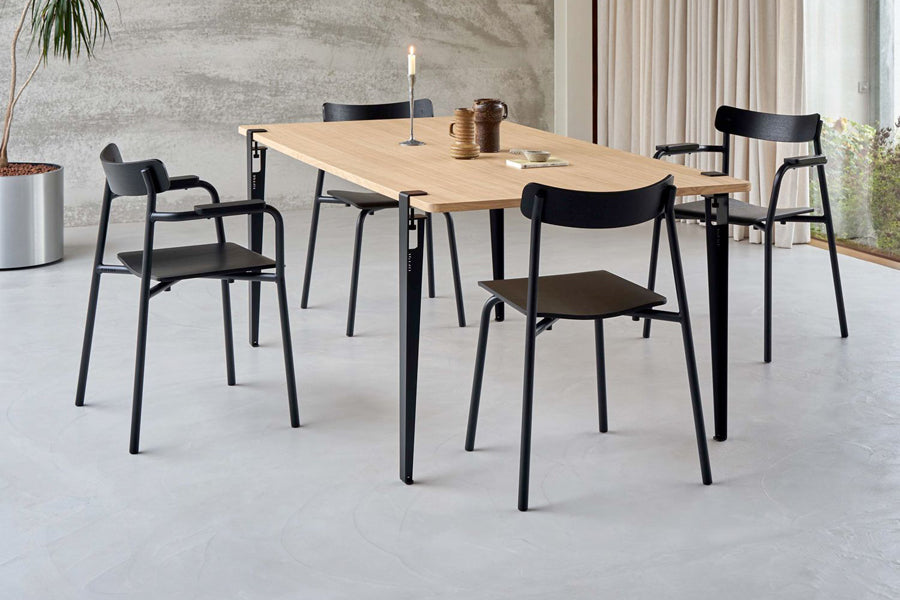 Tiptoe Steel Table Legs Set by TipToe, showing tiptoe steel table legs set in live shot.