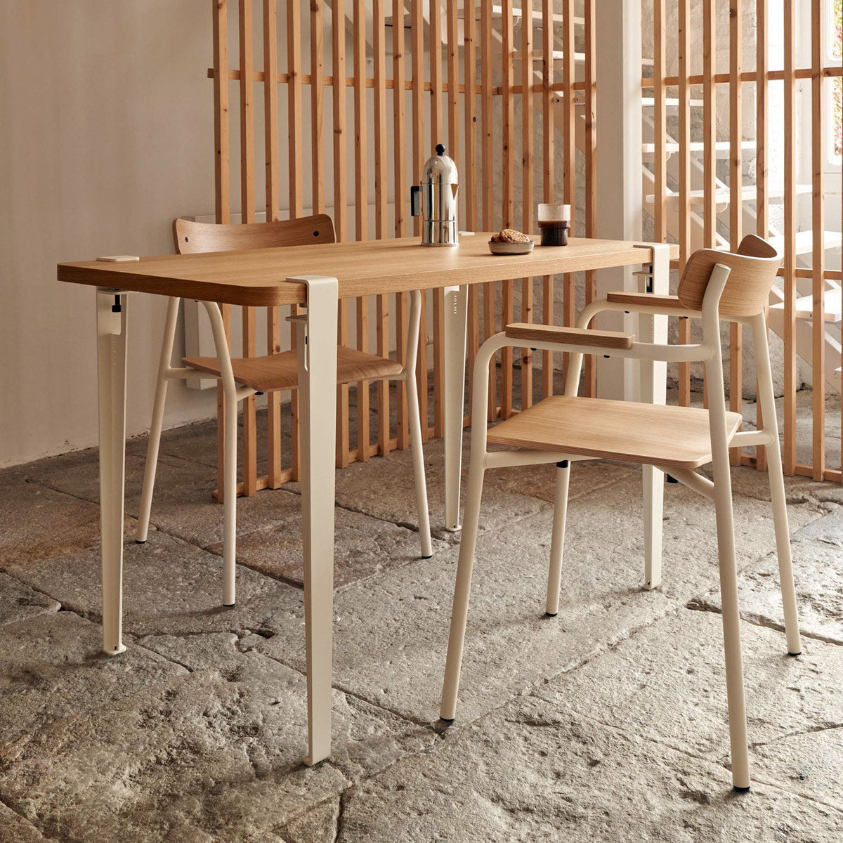 Tiptoe Steel Table Legs Set by TipToe, showing tiptoe steel table legs set in live shot.