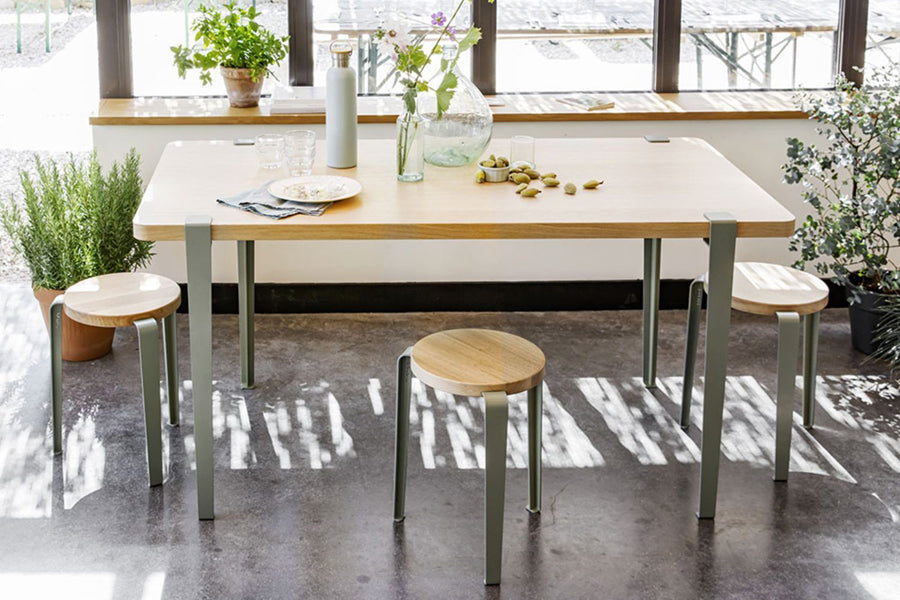 Tiptoe Steel Table Legs Set by TipToe, showing tiptoe steel table legs set in live shot.