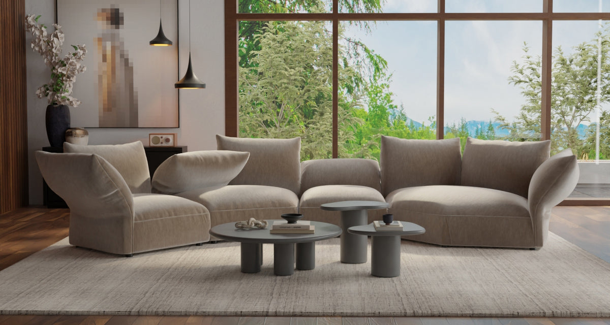 Tobago Sectional Sofa by Mobital, tobago sectional sofa in live shot.