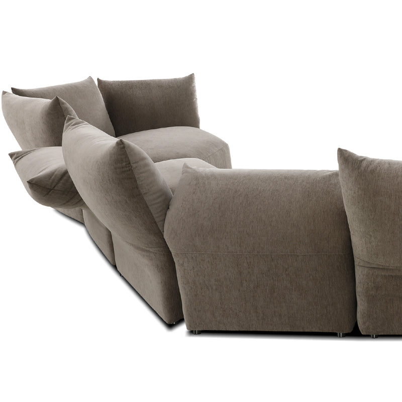 Tobago Sectional Sofa by Mobital, showing closeup view of tobago sectional sofa.