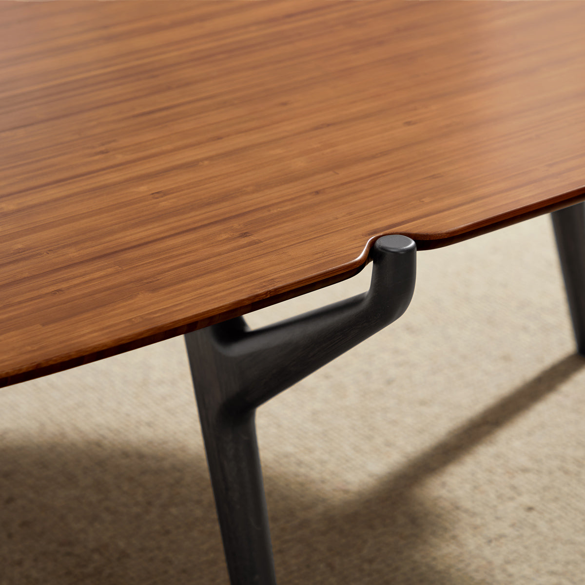 Tofino Coffee Table by Greeninton, showing closeup view of tofino coffee table in live shot.