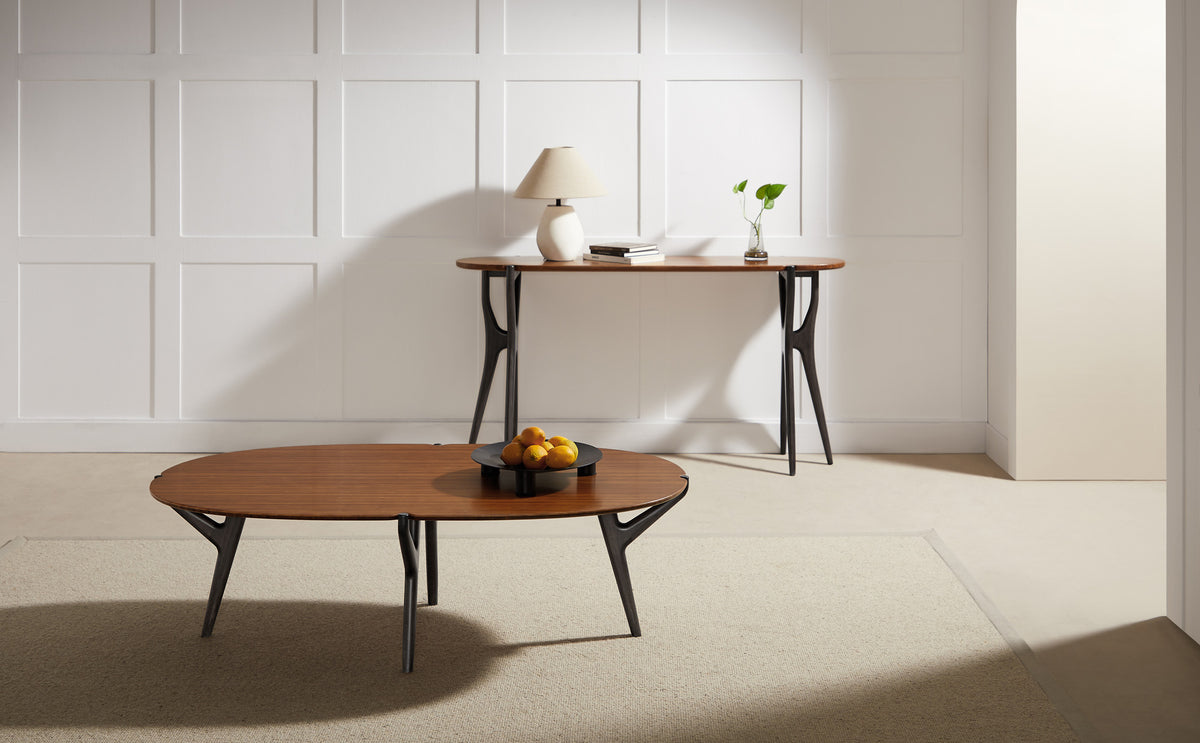 Tofino Console Table by Greeninton, showing tofino console table in live shot.