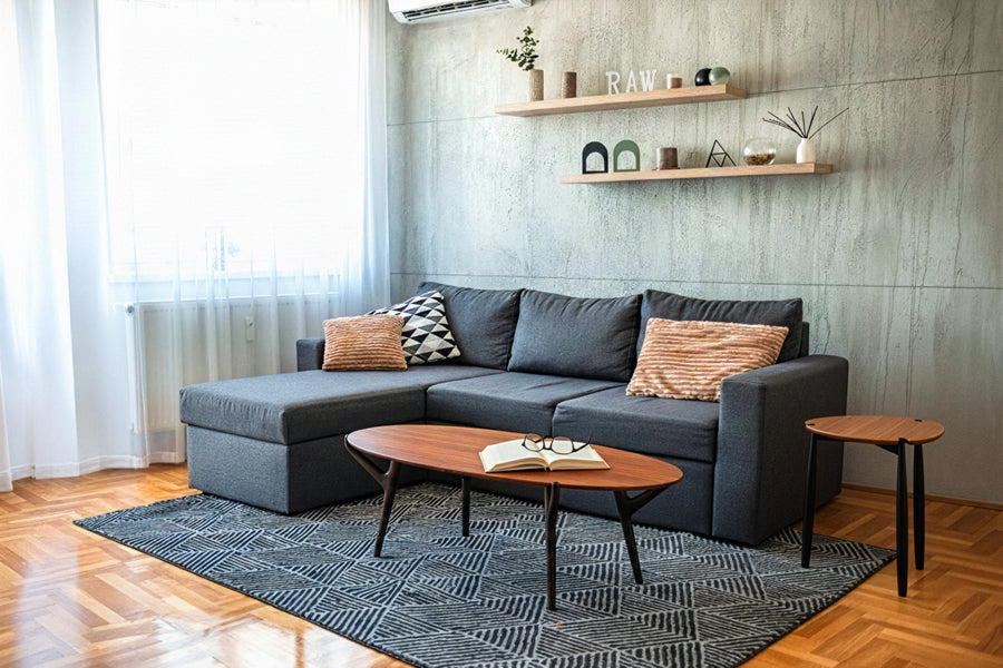 Tofino Side Table by Greenington, showing tofino side table in live shot.