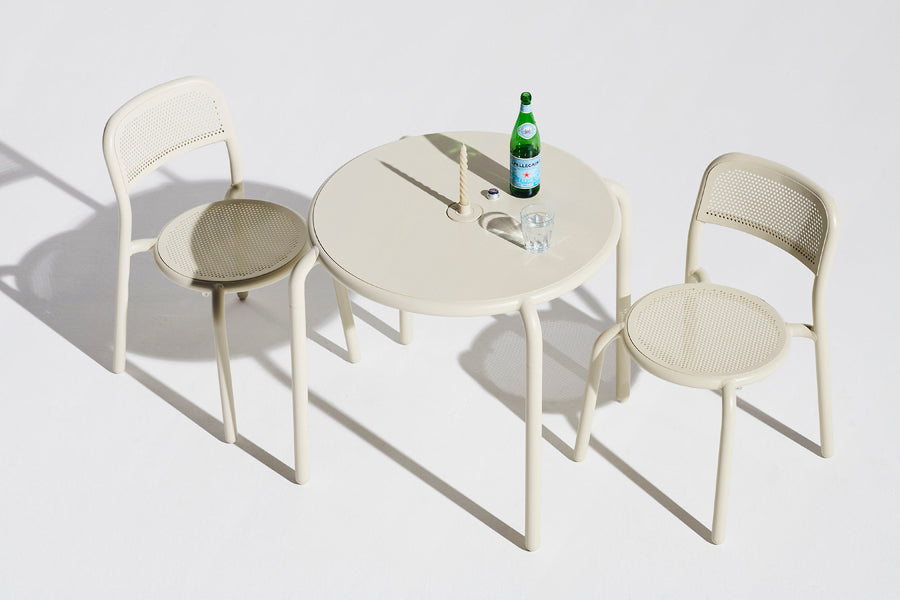 Toni Dining Chair Set by Fatboy, showing Toni Dining Chair Set in live shot.