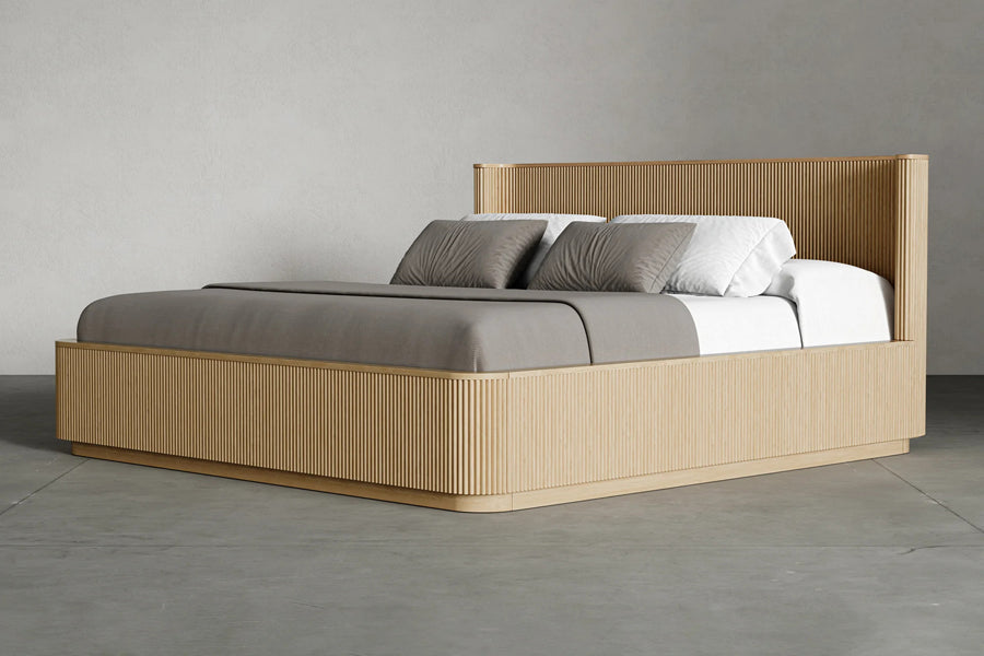 Toren Bed by Viesso, showing toren bed in live shot.