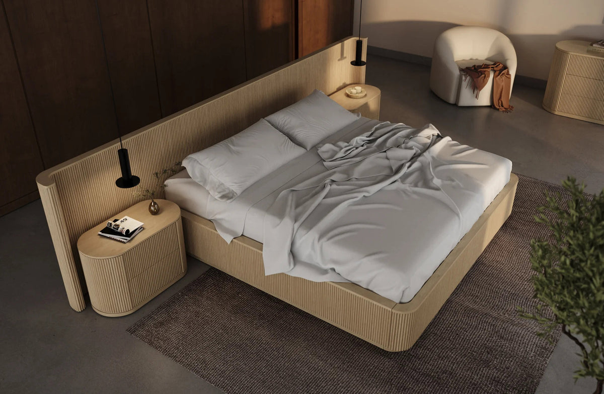Toren Bed by Viesso, showing toren bed in live shot.
