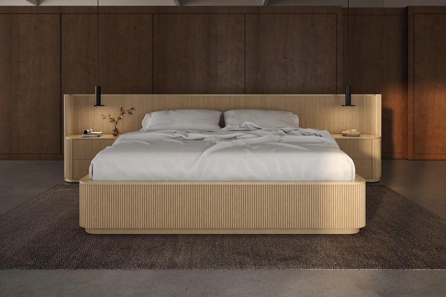 Toren Bed by Viesso, showing toren bed in live shot.