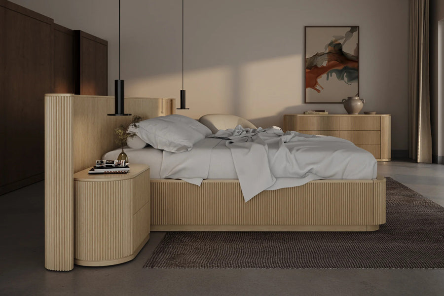 Toren Bed by Viesso, showing toren bed in live shot.