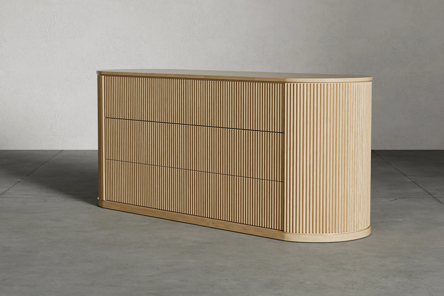 Toren Dresser by Viesso, showing toren dresser in live shot.
