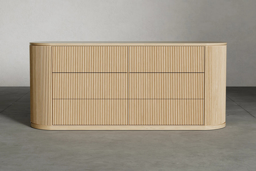 Toren Dresser by Viesso, showing toren dresser in live shot.
