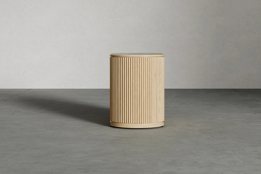 Toren Nightstand by Viesso, showing toren nightstand in live shot.