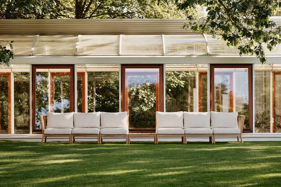 Tradition Lounge Chair by Skagerak, showing tradition lounge chair in live shot.