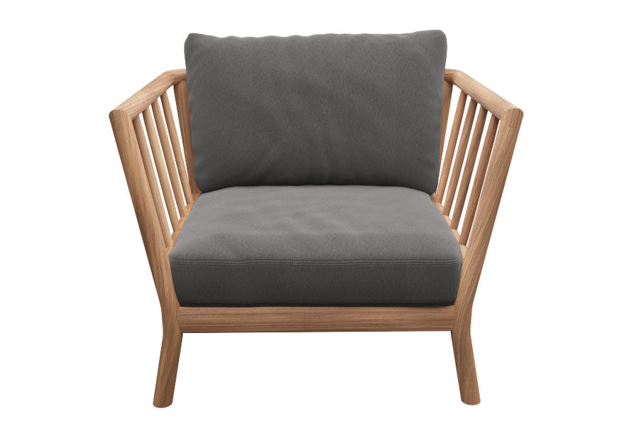 Tradition Lounge Chair by Skagerak, showing front view of tradition lounge chair.