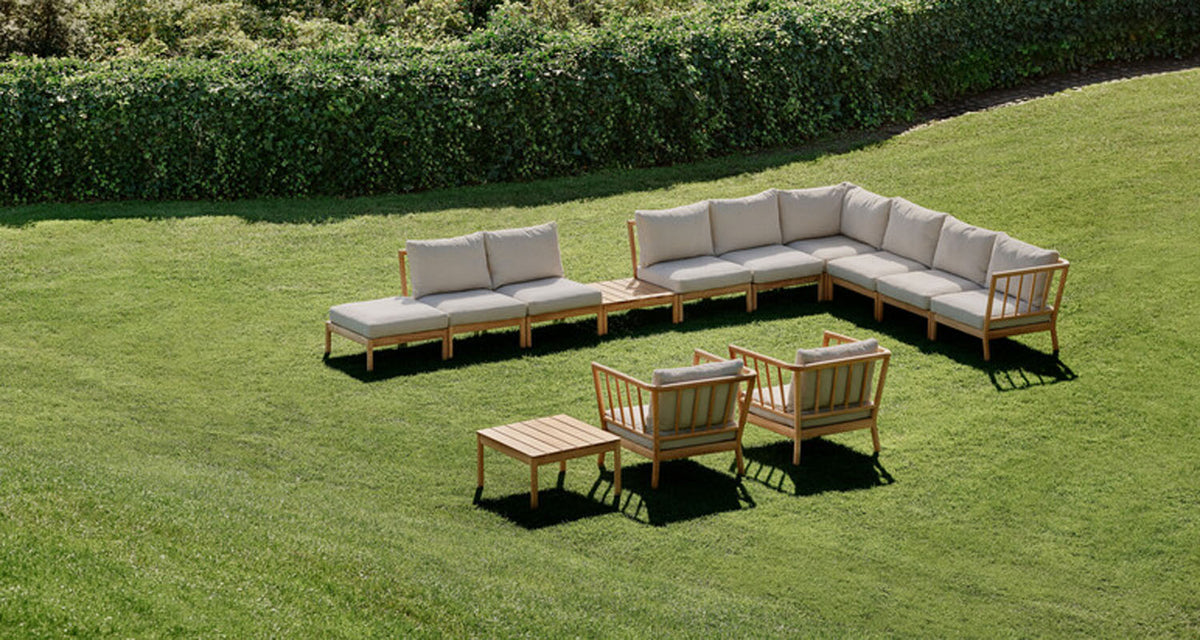 Tradition Lounge Chair by Skagerak, showing tradition lounge chair in live shot.