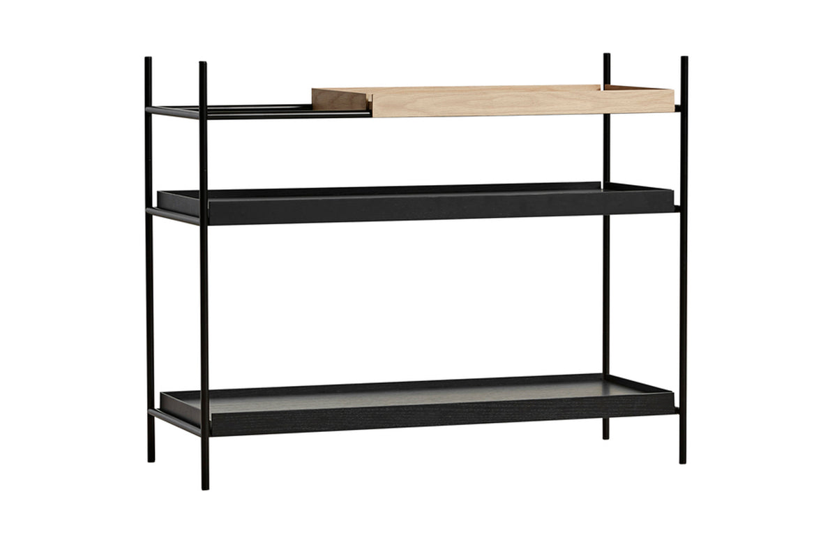 Tray Shelf by Woud - Low, Oak, Style 4.