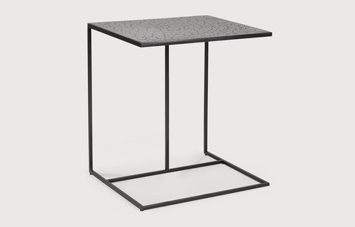 Triptic Lava Taupe Side Table by Ethnicraft - Taupe Top.