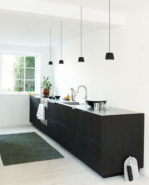 Tub Pendant Lamp by Normann Copenhagen, showing tub pendant lamps in live shot.