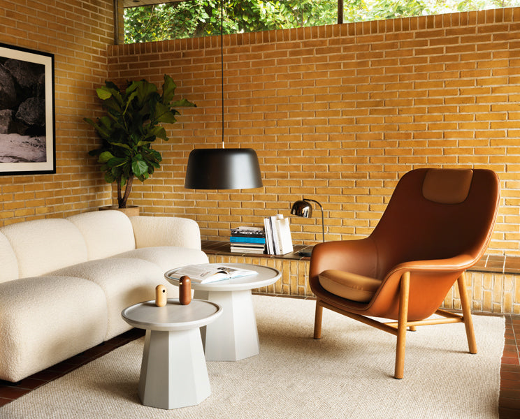 Tub Pendant Lamp by Normann Copenhagen, showing tub pendant lamp in live shot.