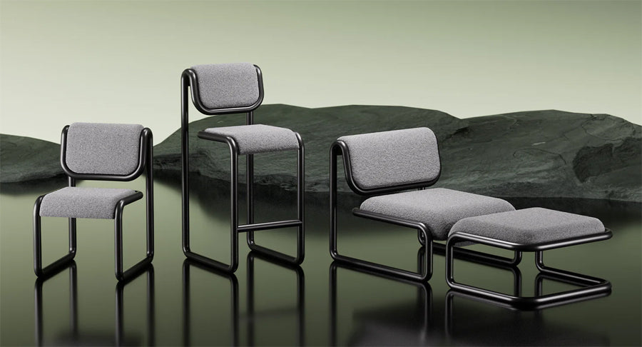 Tube Chair by Bend, showing tube chair in live shot.