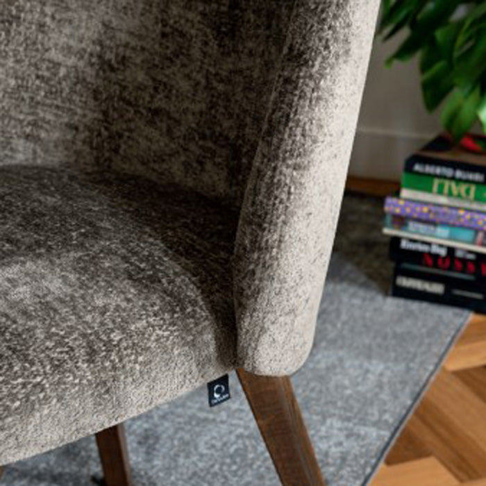 Tuka Mid Wood Frame Chair by Connubia, showing tuka mid wood frame chair in live shot.