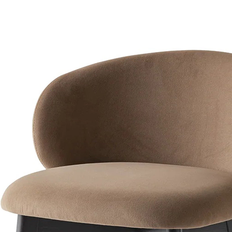 Tuka Wood Legs Stool by Connubia, showing closeup view of tuka wood legs stool.