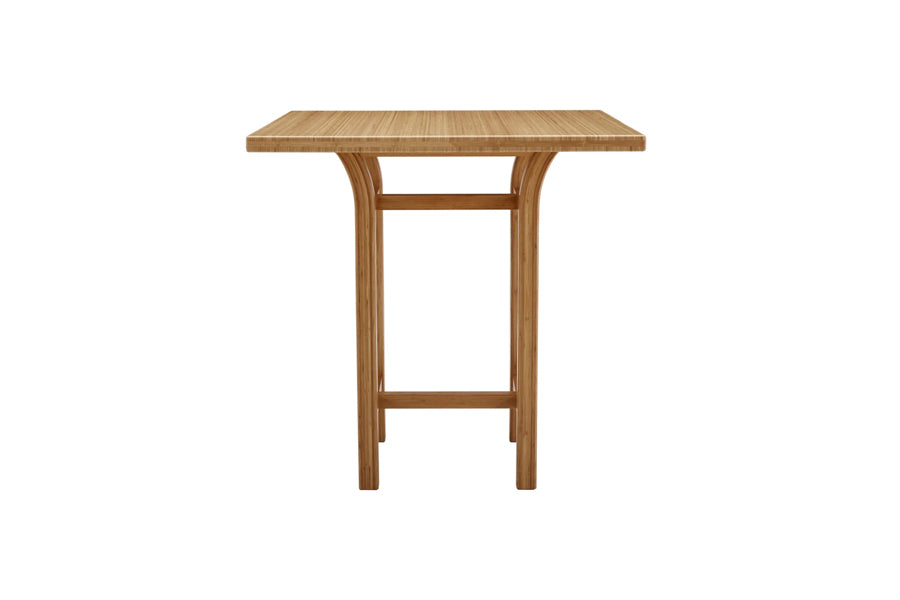 Tulip Bar Height Table by Greenington, showing tulip bar height table in caramelized.
