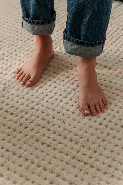 Unexpected Wool Rug by Lorena Canals, showing unexpected wool rug in live shot.