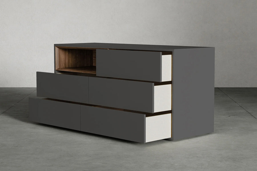 Vantor Dresser by Viesso, showing vantor dresser in live shot.