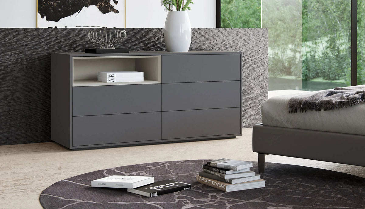 Vantor Dresser by Viesso, showing vantor dresser in live shot.