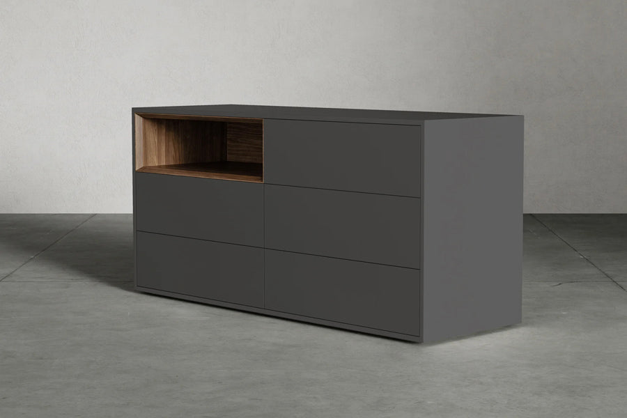 Vantor Dresser by Viesso, showing vantor dresser in live shot.