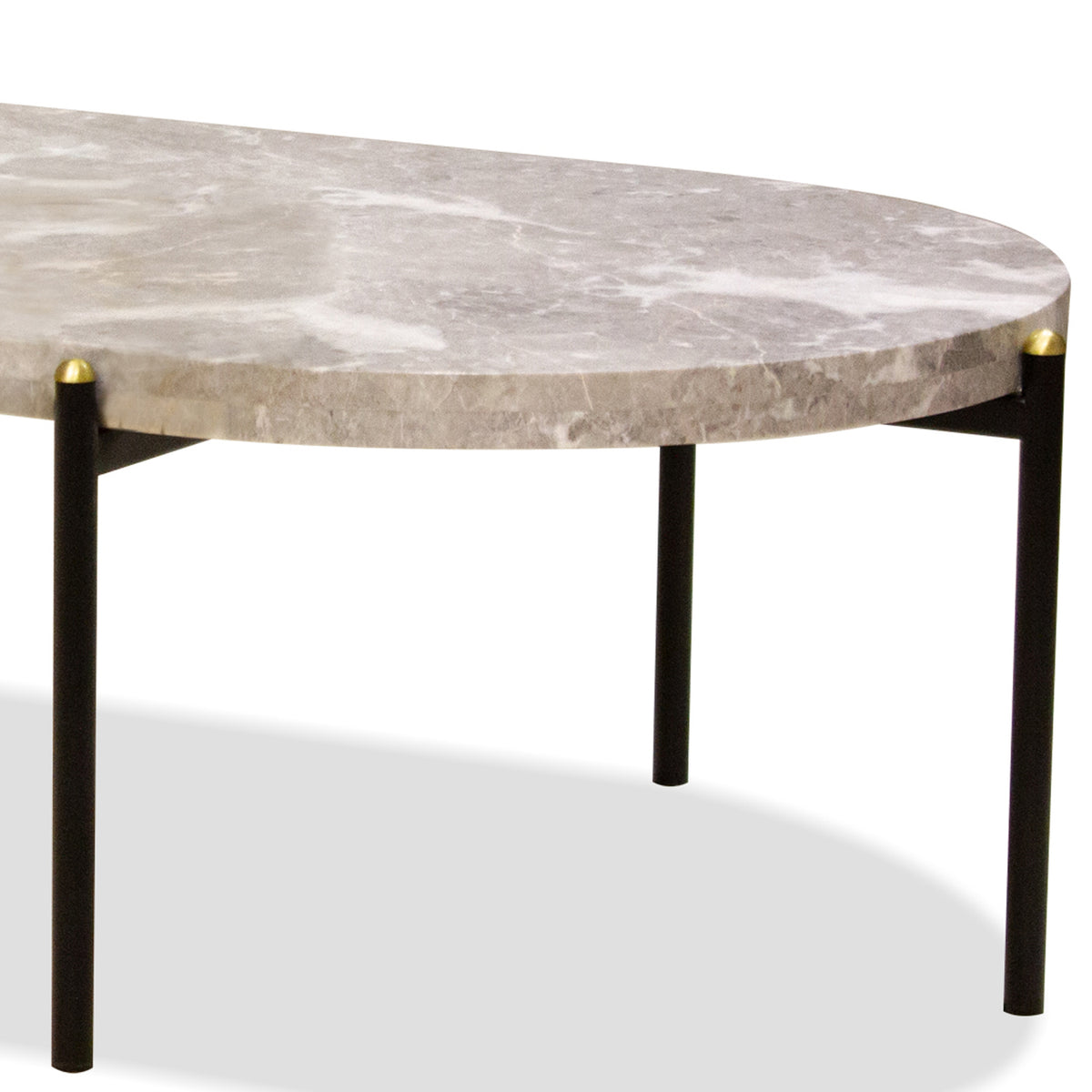 Velodrome Coffee Table by Mobital, showing closeup view of velodrome coffee table.
