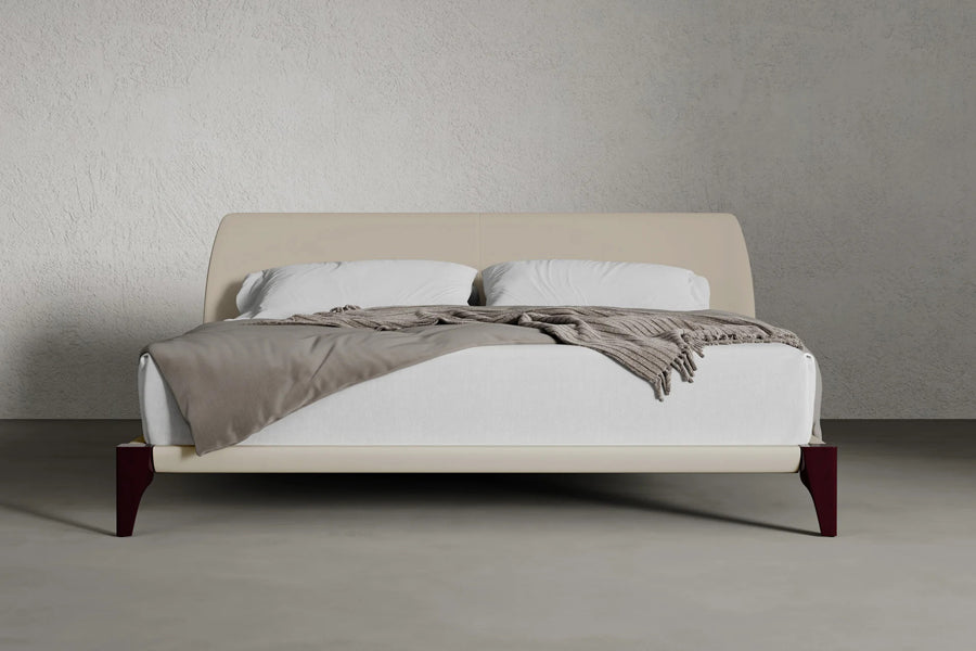 Vesper Bed by Viesso, showing vesper bed in live shot.