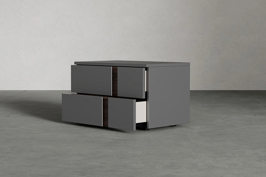 Veyn Nightstand by Viesso, showing veyn nightstand in live shot.