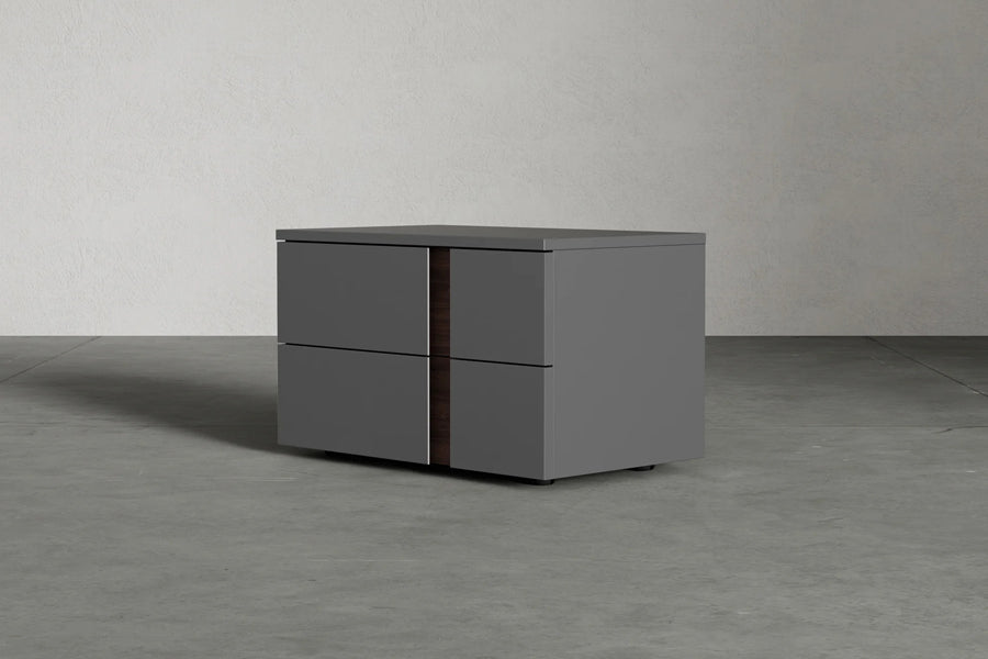 Veyn Nightstand by Viesso, showing veyn nightstand in live shot.