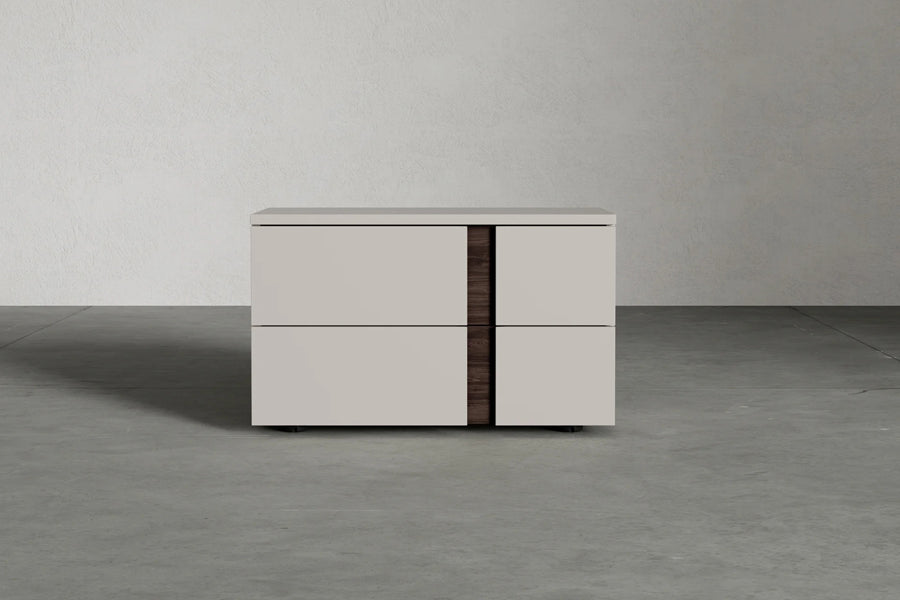 Veyn Nightstand by Viesso, showing veyn nightstand in live shot.